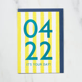 365 Find Your Day Card APRIL / Letterpress Letter - bungu