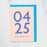 365 Find Your Day Card APRIL / Letterpress Letter - bungu