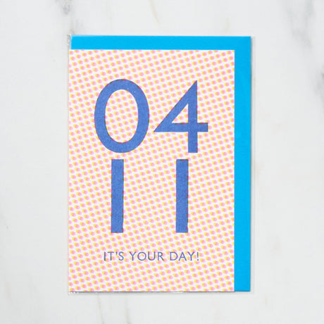 365 Find Your Day Card APRIL / Letterpress Letter - bungu