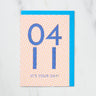 365 Find Your Day Card APRIL / Letterpress Letter - bungu