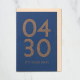 365 Find Your Day Card APRIL / Letterpress Letter - bungu