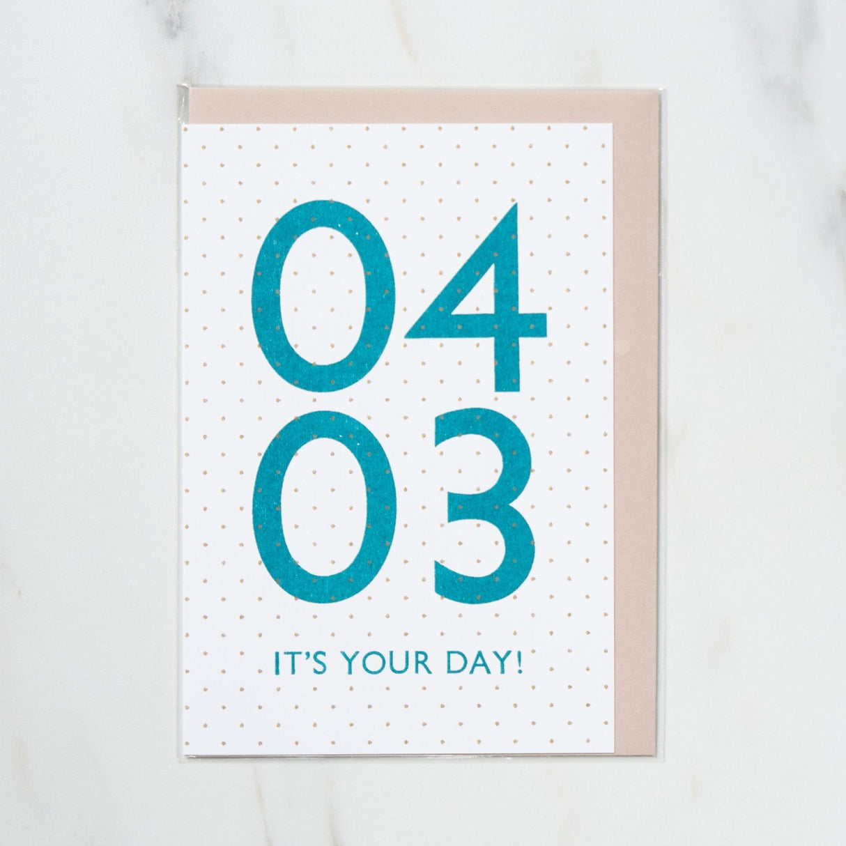 365 Find Your Day Card APRIL / Letterpress Letter - bungu