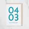 365 Find Your Day Card APRIL / Letterpress Letter - bungu