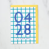 365 Find Your Day Card APRIL / Letterpress Letter - bungu