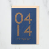 365 Find Your Day Card APRIL / Letterpress Letter - bungu