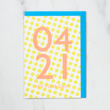 365 Find Your Day Card APRIL / Letterpress Letter - bungu