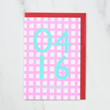 365 Find Your Day Card APRIL / Letterpress Letter - bungu