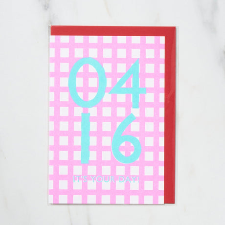 365 Find Your Day Card APRIL / Letterpress Letter - bungu