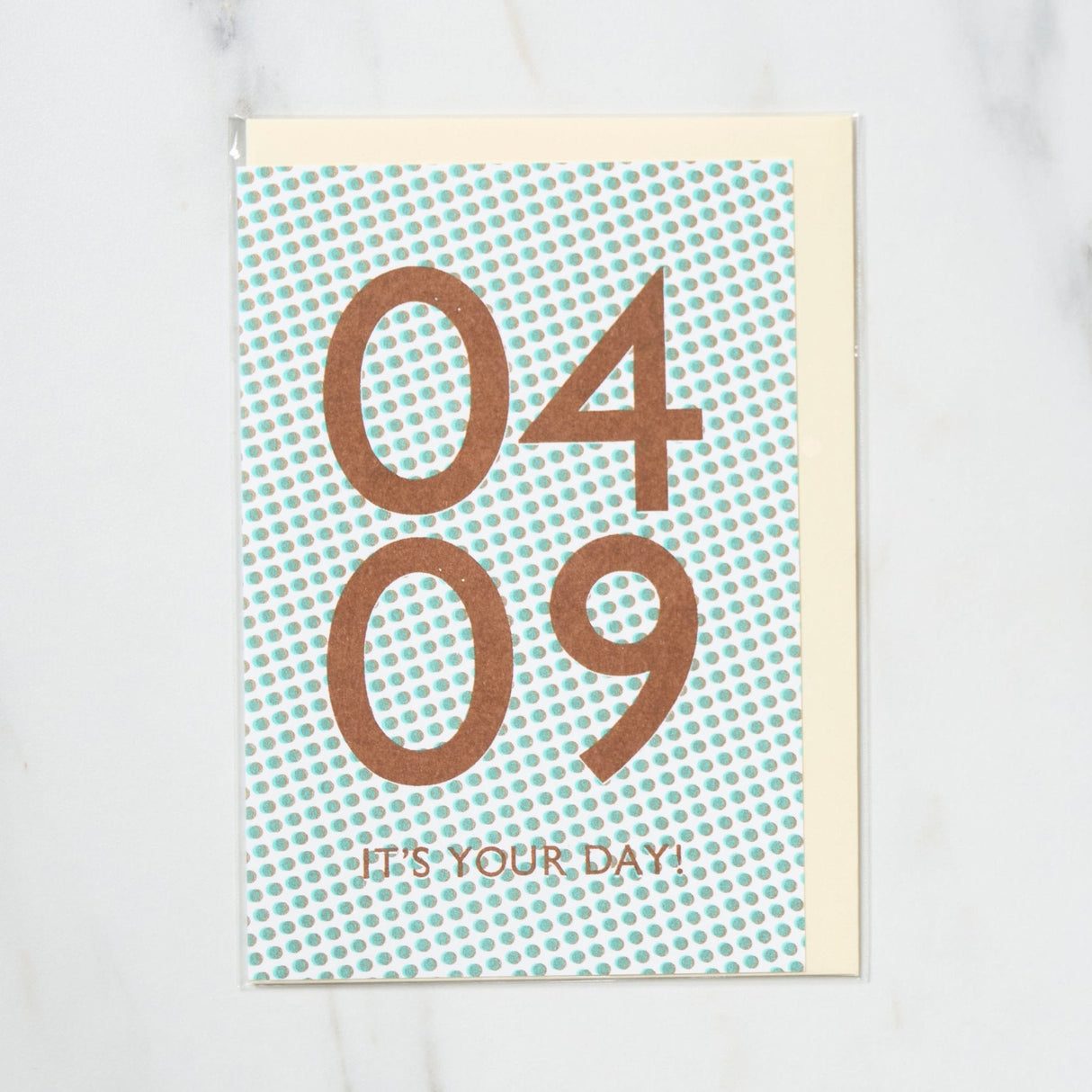 365 Find Your Day Card APRIL / Letterpress Letter - bungu