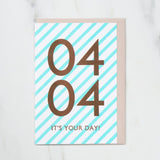 365 Find Your Day Card APRIL / Letterpress Letter - bungu