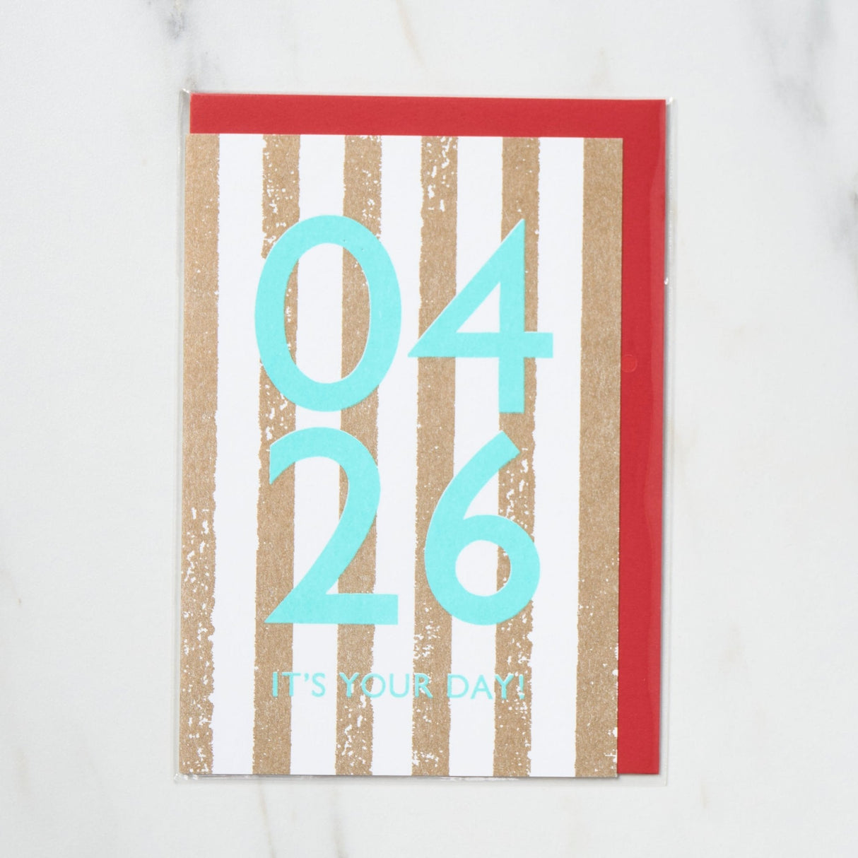 365 Find Your Day Card APRIL / Letterpress Letter - bungu