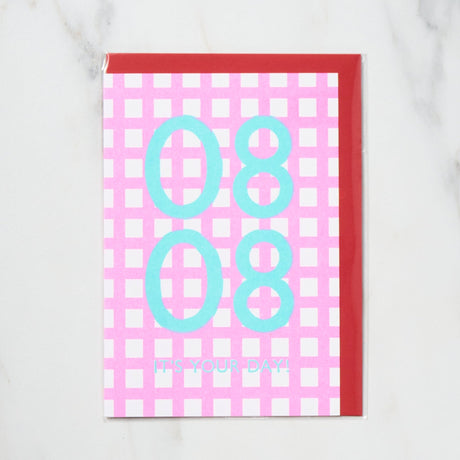 365 Find Your Day Card AUGUST / Letterpress Letter - bungu