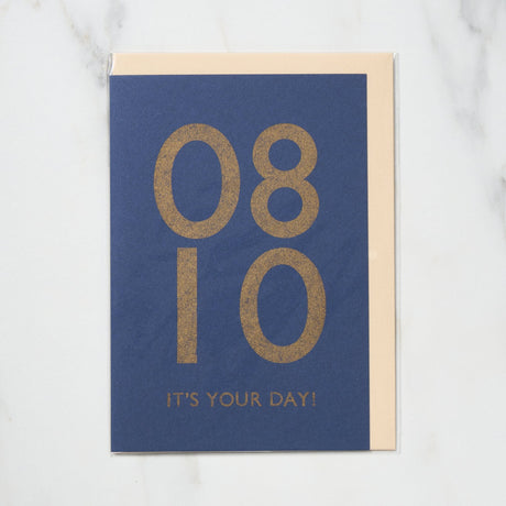 365 Find Your Day Card AUGUST / Letterpress Letter - bungu