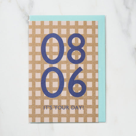 365 Find Your Day Card AUGUST / Letterpress Letter - bungu