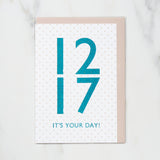 365 Find Your Day Card DECEMBER / Letterpress Letter - bungu