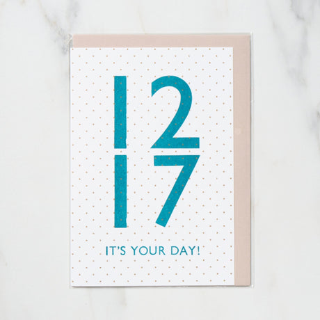 365 Find Your Day Card DECEMBER / Letterpress Letter - bungu