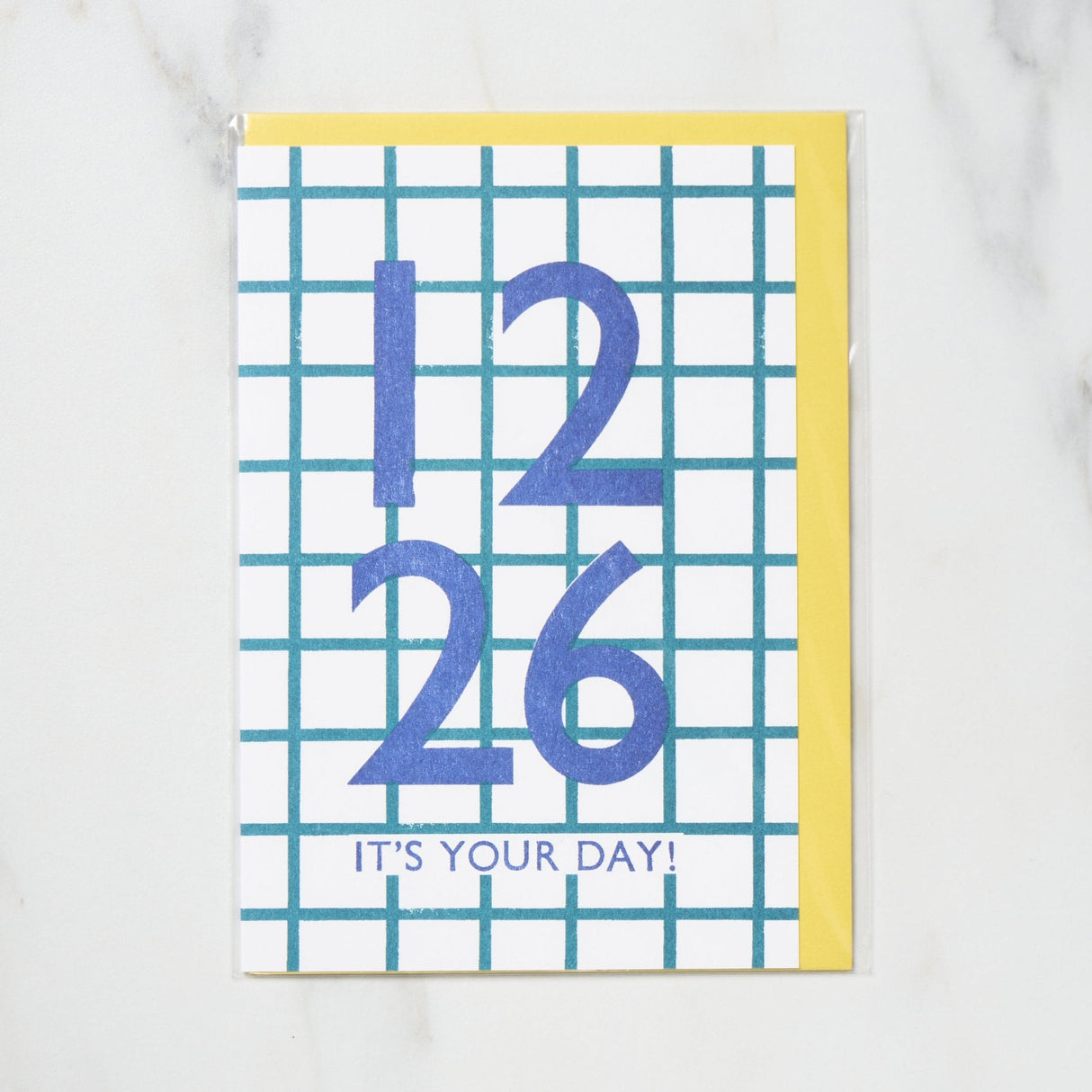 365 Find Your Day Card DECEMBER / Letterpress Letter - bungu