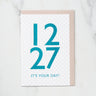 365 Find Your Day Card DECEMBER / Letterpress Letter - bungu