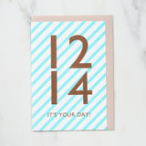 365 Find Your Day Card DECEMBER / Letterpress Letter - bungu