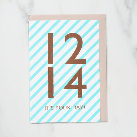 365 Find Your Day Card DECEMBER / Letterpress Letter - bungu