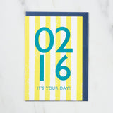 365 Find Your Day Card FEBRUARY / Letterpress Letter - bungu