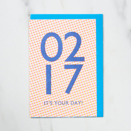 365 Find Your Day Card FEBRUARY / Letterpress Letter - bungu