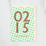 365 Find Your Day Card FEBRUARY / Letterpress Letter - bungu