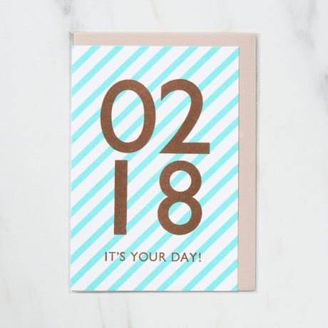 365 Find Your Day Card FEBRUARY / Letterpress Letter - bungu