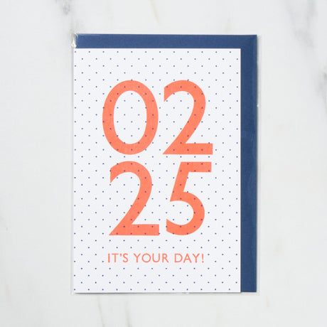 365 Find Your Day Card FEBRUARY / Letterpress Letter - bungu