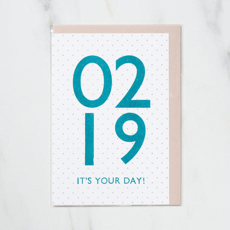 365 Find Your Day Card FEBRUARY / Letterpress Letter - bungu