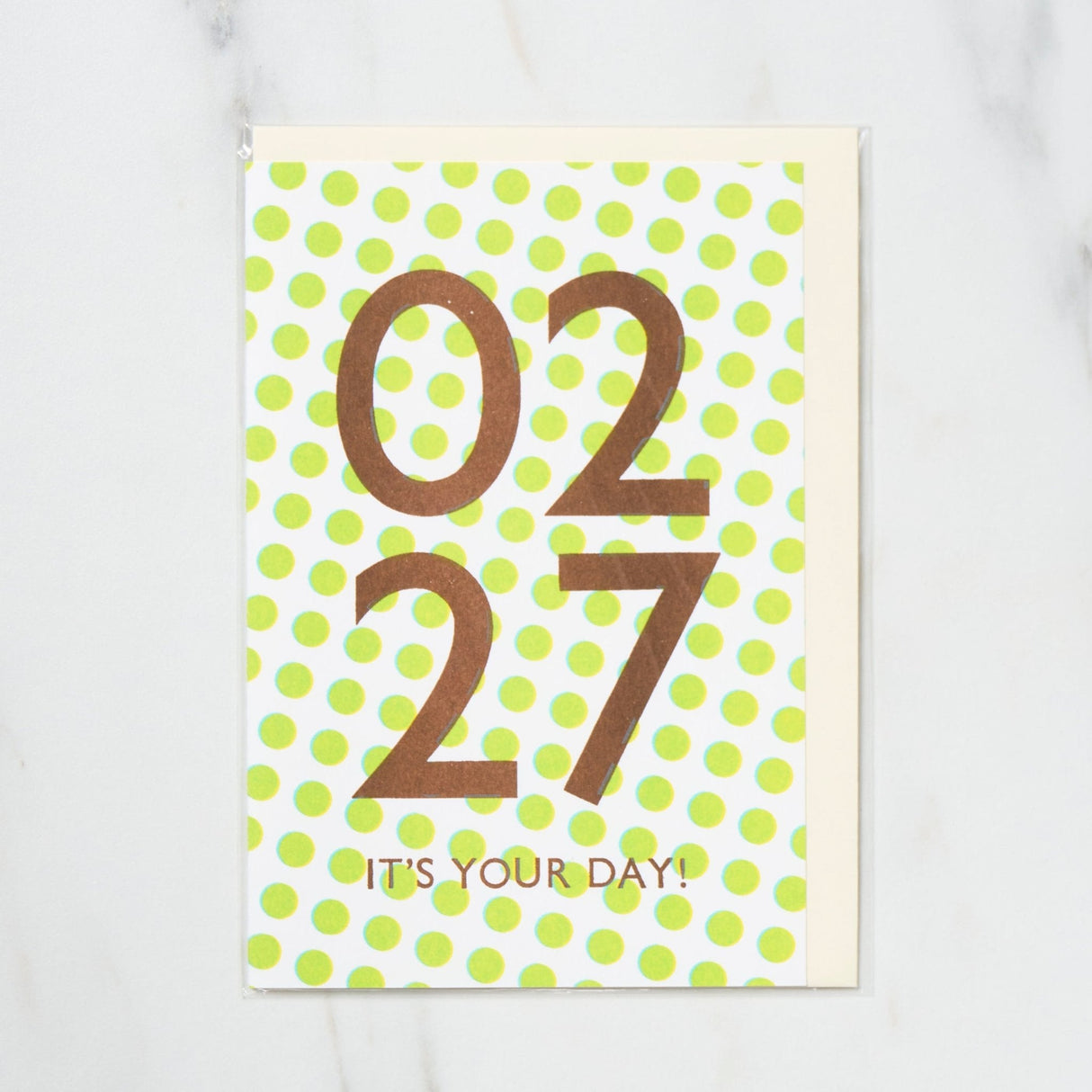 365 Find Your Day Card FEBRUARY / Letterpress Letter - bungu