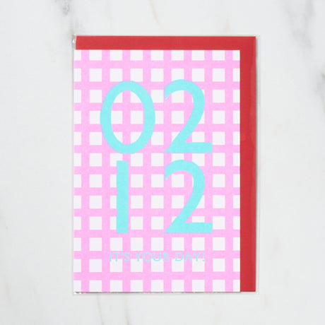 365 Find Your Day Card FEBRUARY / Letterpress Letter - bungu