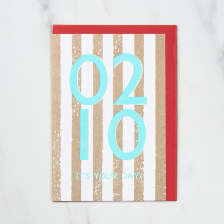 365 Find Your Day Card FEBRUARY / Letterpress Letter - bungu