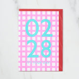 365 Find Your Day Card FEBRUARY / Letterpress Letter - bungu