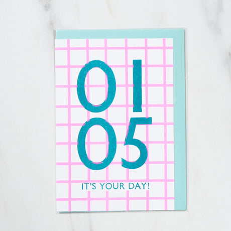 365 Find Your Day Card JANUARY / Letterpress Letter - bungu