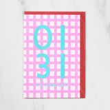 365 Find Your Day Card JANUARY / Letterpress Letter - bungu