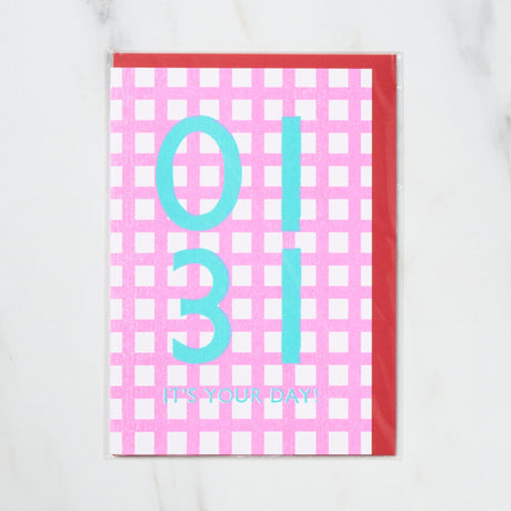 365 Find Your Day Card JANUARY / Letterpress Letter - bungu