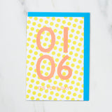 365 Find Your Day Card JANUARY / Letterpress Letter - bungu