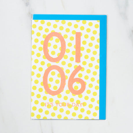 365 Find Your Day Card JANUARY / Letterpress Letter - bungu