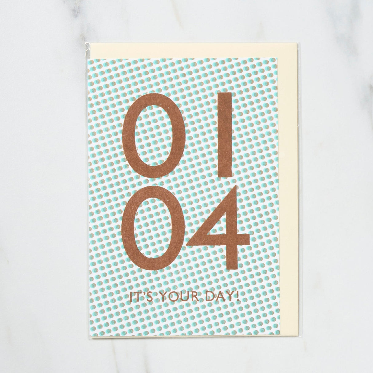 365 Find Your Day Card JANUARY / Letterpress Letter - bungu