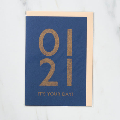 365 Find Your Day Card JANUARY / Letterpress Letter - bungu