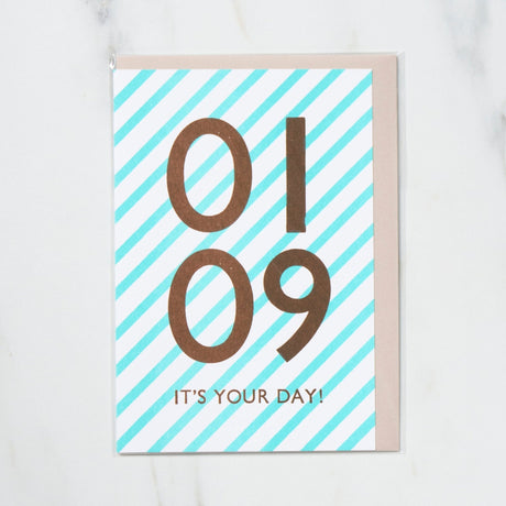 365 Find Your Day Card JANUARY / Letterpress Letter - bungu