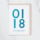 365 Find Your Day Card JANUARY / Letterpress Letter - bungu