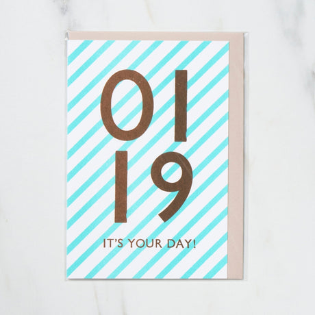 365 Find Your Day Card JANUARY / Letterpress Letter - bungu