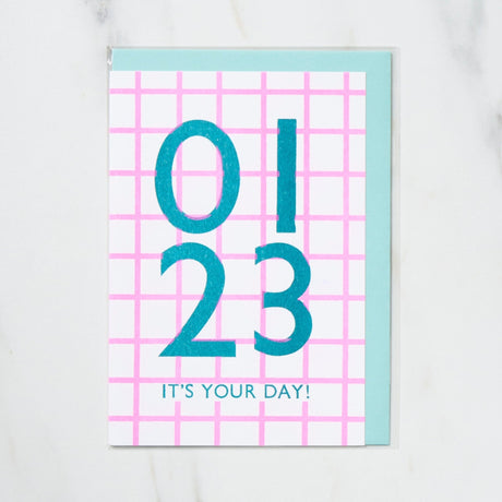 365 Find Your Day Card JANUARY / Letterpress Letter - bungu