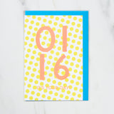 365 Find Your Day Card JANUARY / Letterpress Letter - bungu