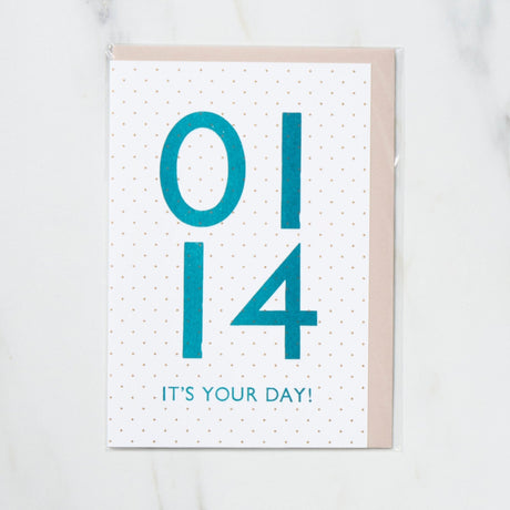 365 Find Your Day Card JANUARY / Letterpress Letter - bungu