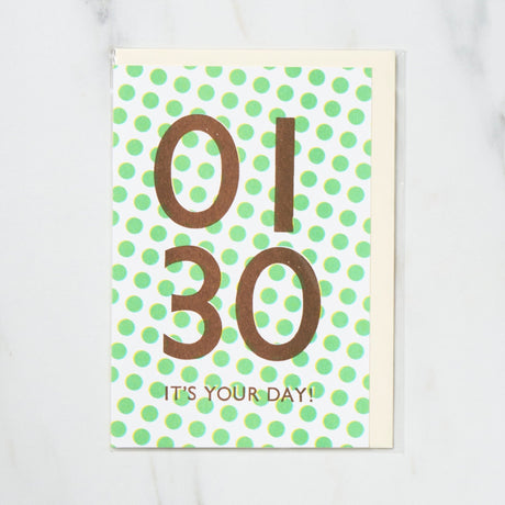 365 Find Your Day Card JANUARY / Letterpress Letter - bungu