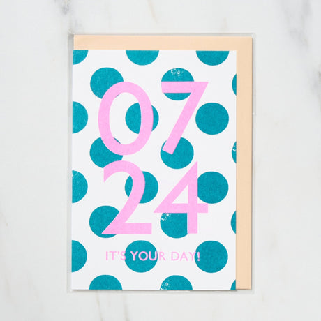 365 Find Your Day Card JULY / Letterpress Letter - bungu