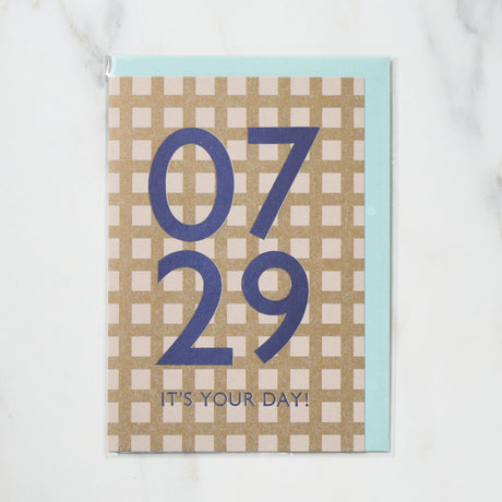 365 Find Your Day Card JULY / Letterpress Letter - bungu